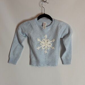 Gymboree Light Blue Sweater With Snowflake